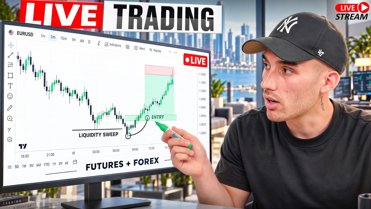 LIVE TRADING: Liquidity Concepts - FUTURES & FOREX