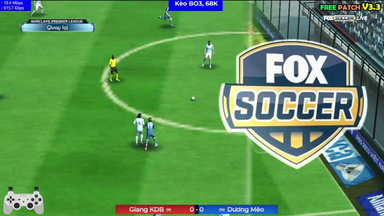 Giang KDB vs Dương Mèo - BO3 68K - PES 2013 ONLINE
