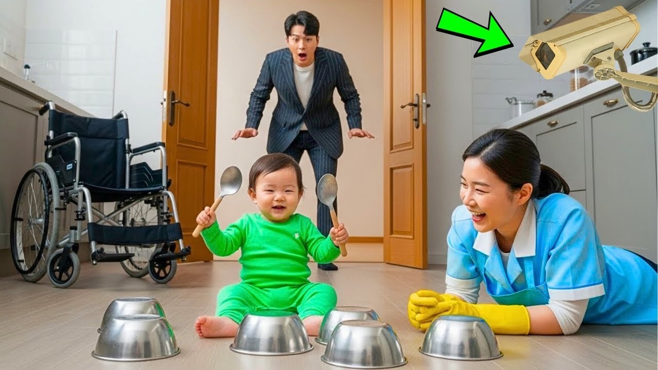 재벌은 마비된 아기의 안전을 위해 몰래 카메라를 설치했다  하지만 녹화 화면에서 청소부가 무엇을 하고 있는지 보자 충격에 빠졌다