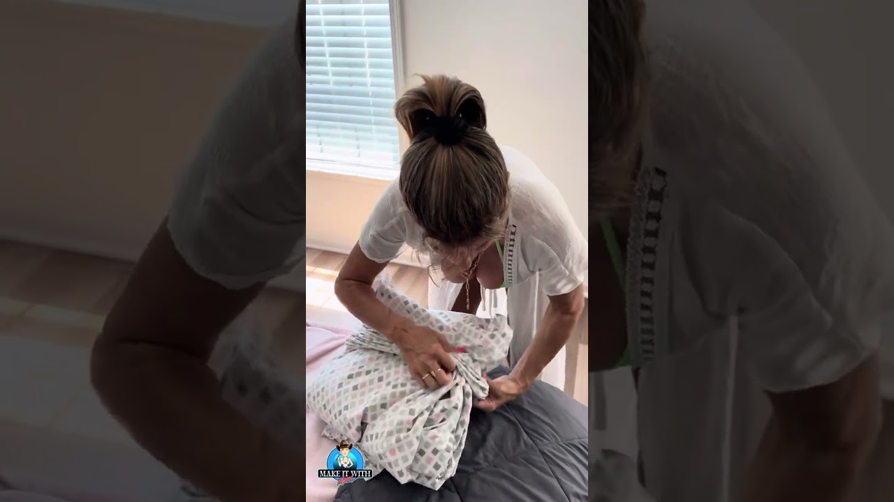 How to fold the bed sheets in a neat package. #themaryburke #maryburke #askmaryburke