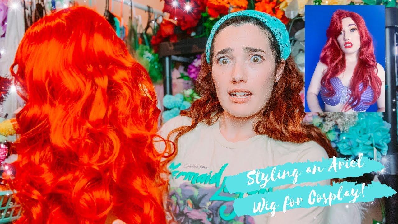 Styling an Ariel Wig for Cosplay