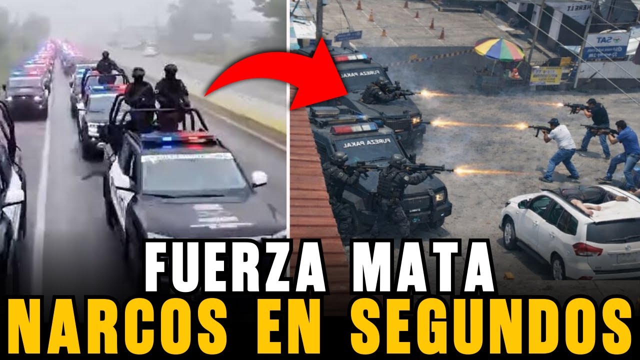 Fuerza PAKAL CAZA NARCOS con BLINDADOS y DRONES en la FRONTERA