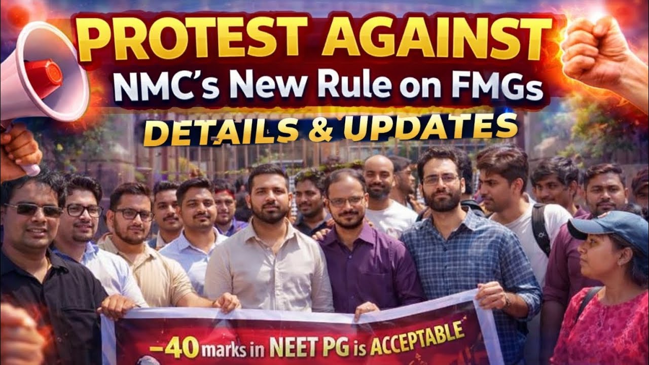 Positive news on Protest against NMC'S new Rule for COMPENSATION of FMGs #fmg #nmc #protest #unity