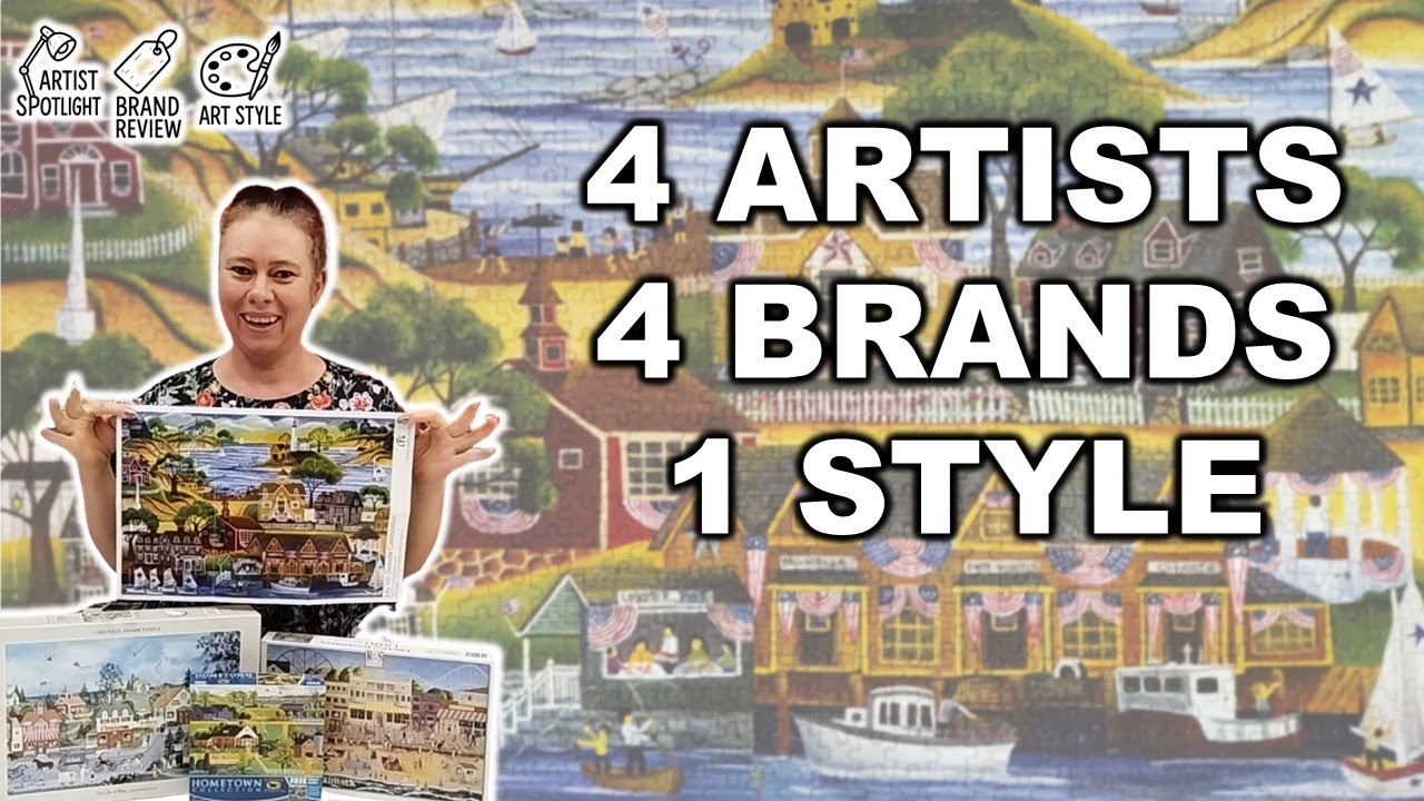 American Folk Art in Jigsaw Puzzles: 4 Artists, 4 Brands Compared