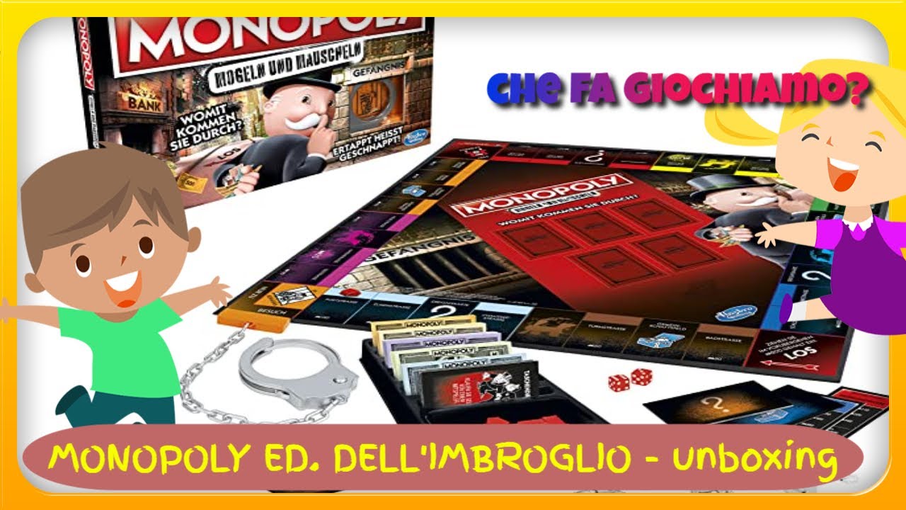 MONOPOLY EDIZIONE DELL'IMBROGLIO - unboxing - come giocare - recensione