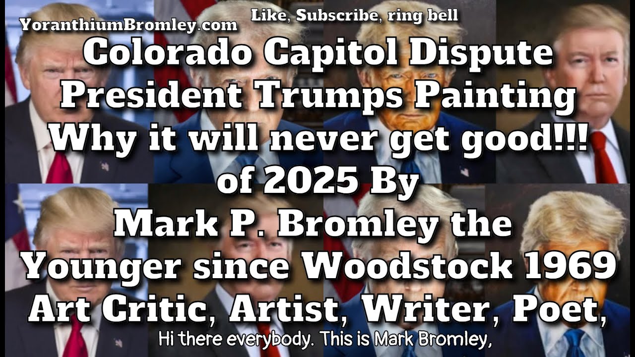 Colorado Capitol Painting President Donald J. Trump critique and comparison of Boardman & Horabuena