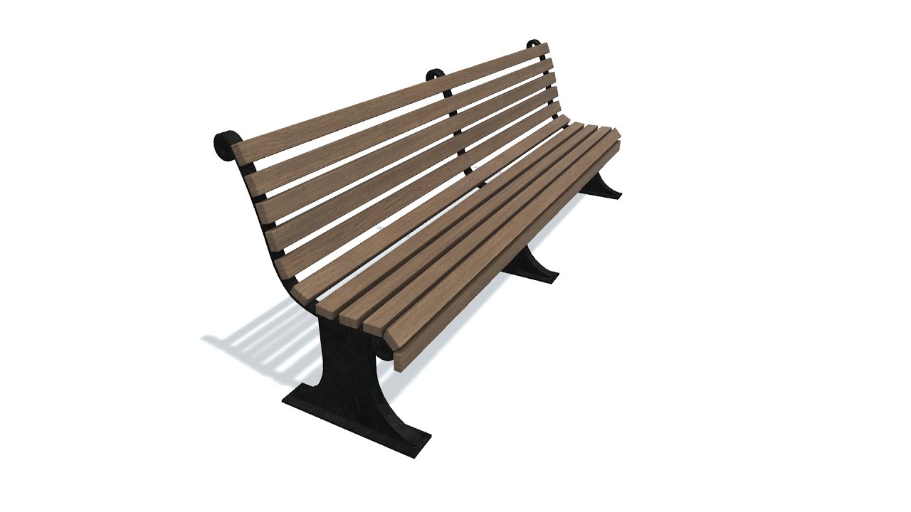 3D model. Bench R v.