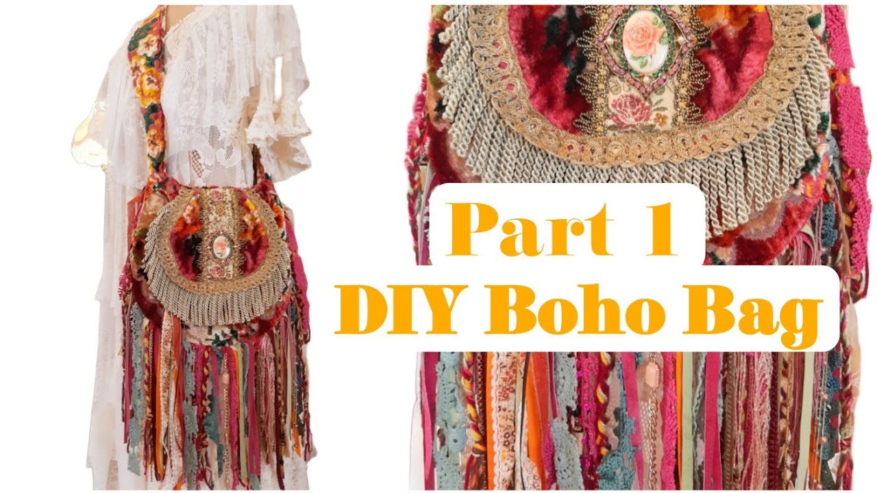 How To Make a Boho Artisan Fringe Flap Bag Part 1 of 3