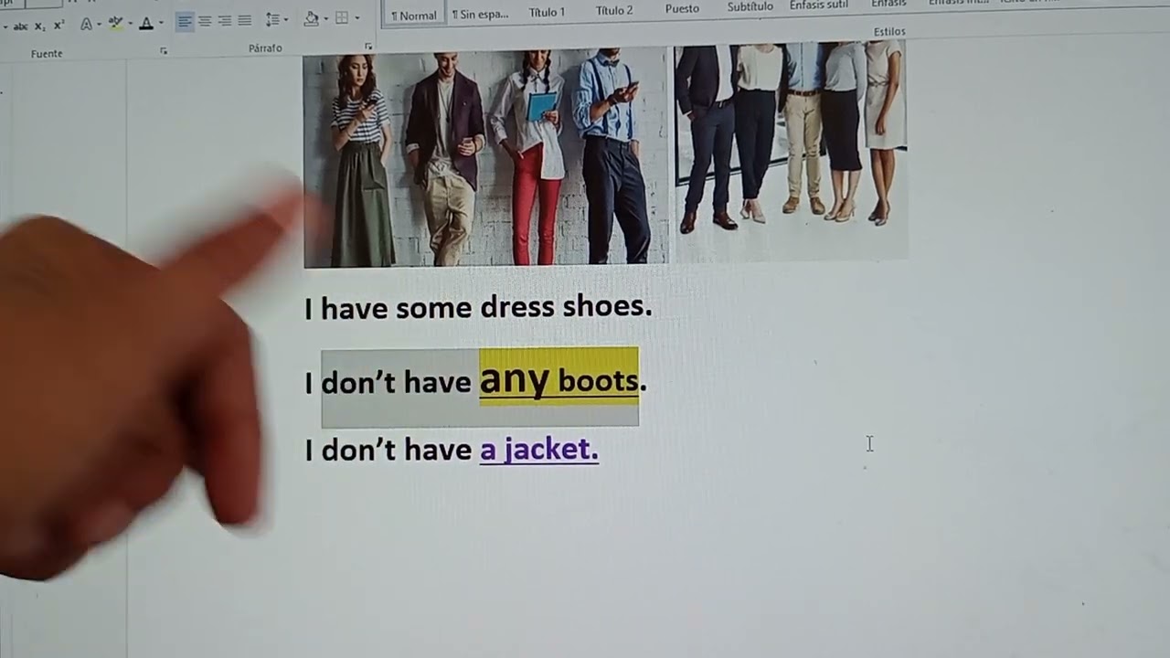 CLOTHES/ COMO DESCRIBIR ROPA EN INGLÉS - VOCABULARIO DE ROPA