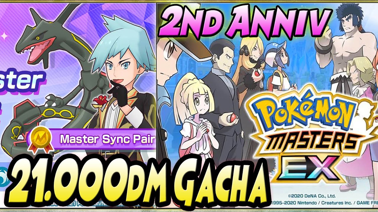 🔥 21k Diamond GACHA 2nd Anniv SHINY RAYQUAZA & RESHIRAM | Keren Juga Ini GAME!! - POKEMON MASTERS EX