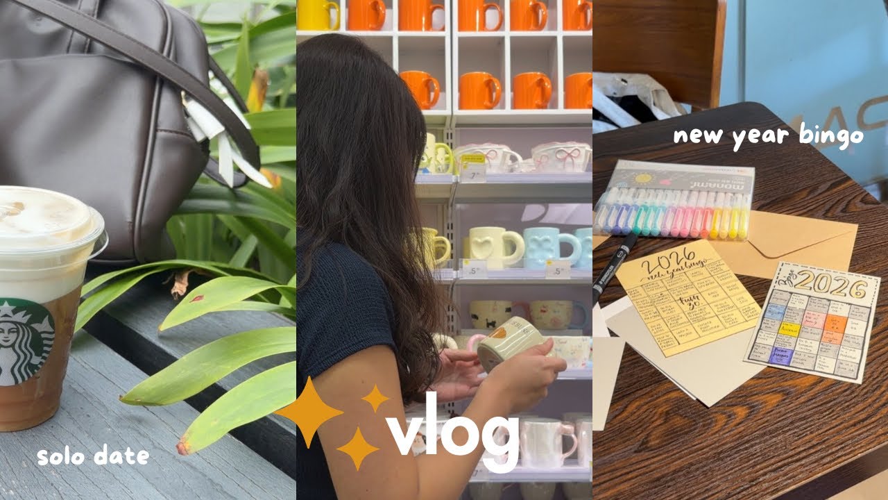 singapore vlog 🌷 quiet work days, solo weekend date 🎀 new year bingo 