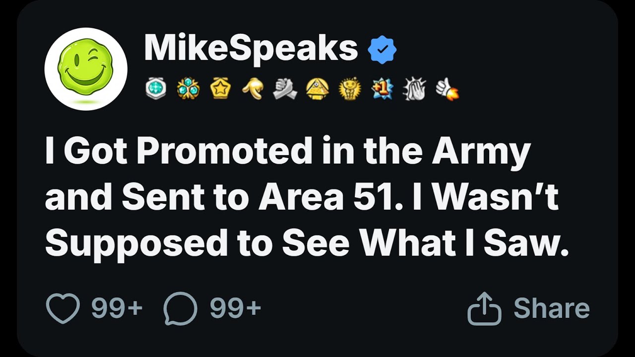 Reddit |  I Got Promoted in the Army and Sent to Area 51. I Wasn&rsquo;t Supposed to See What I Saw.