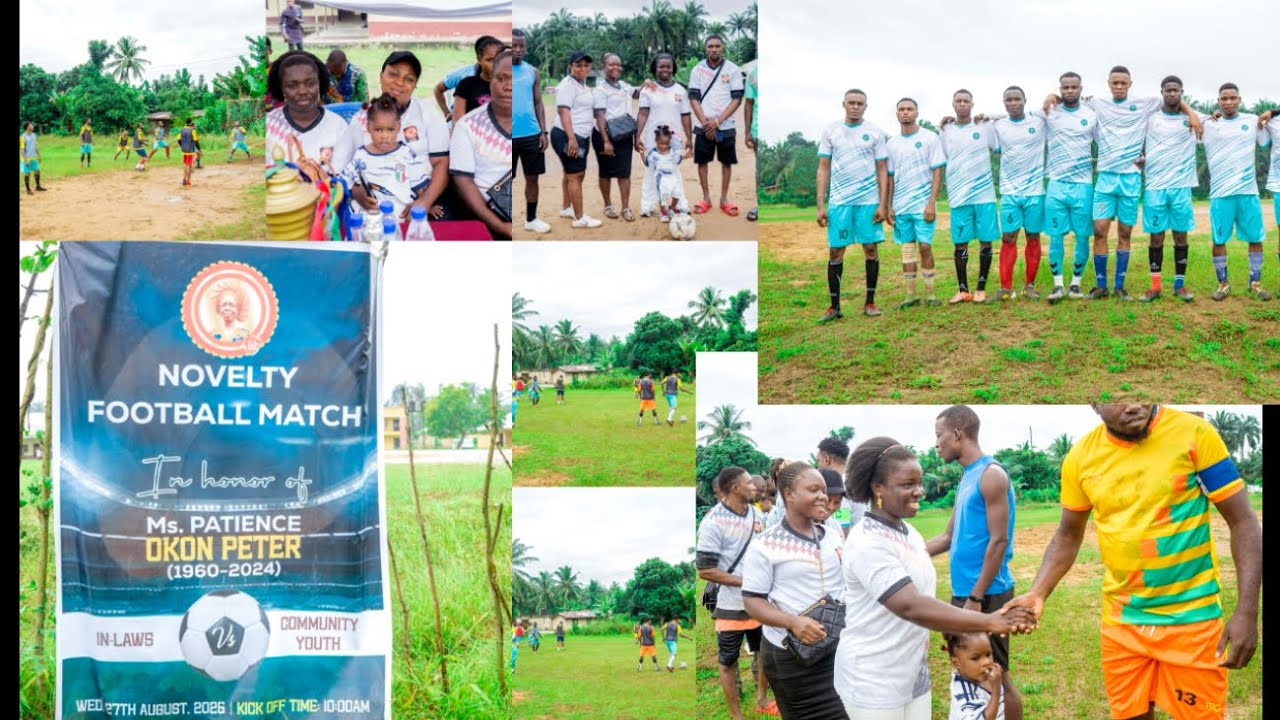 Novelty football match in honour of Patience Okon Peter 
