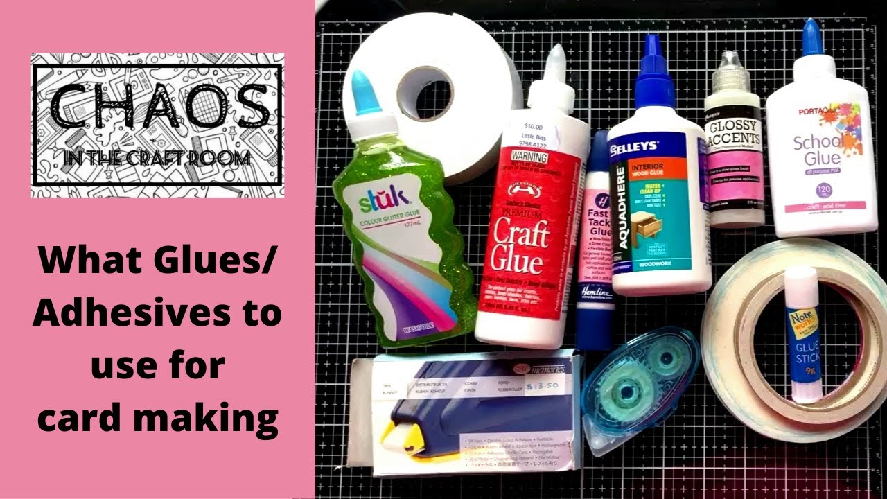 What glues/adhesives to use for card making