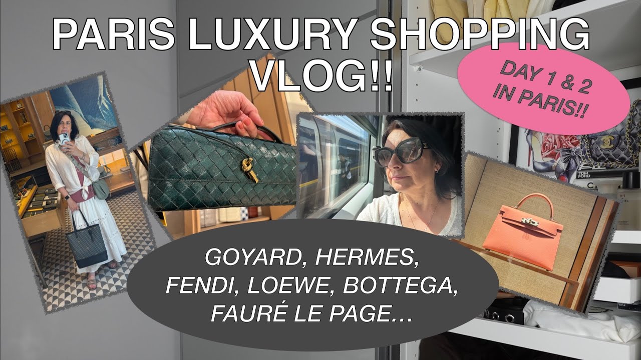 LUXURY SHOPPING IN PARIS | TRAVEL & SHOPPING VLOG | HERMÈS, GOYARD, FENDI & MORE