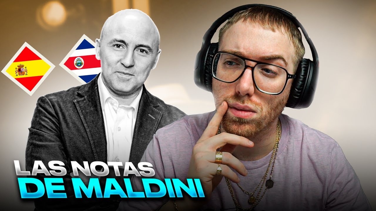 RODRIGO QUESADA REACCIONA A LAS NOTAS DE MALDINI UNO POR UNO VS COSTA RICA