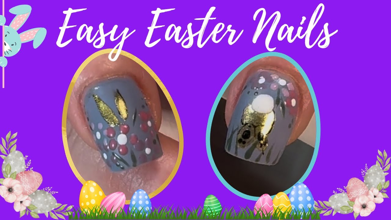 Easy Easter Nail Tutorial | Chrome | Bunny | Easy Nail Flowers | Nail Sugar