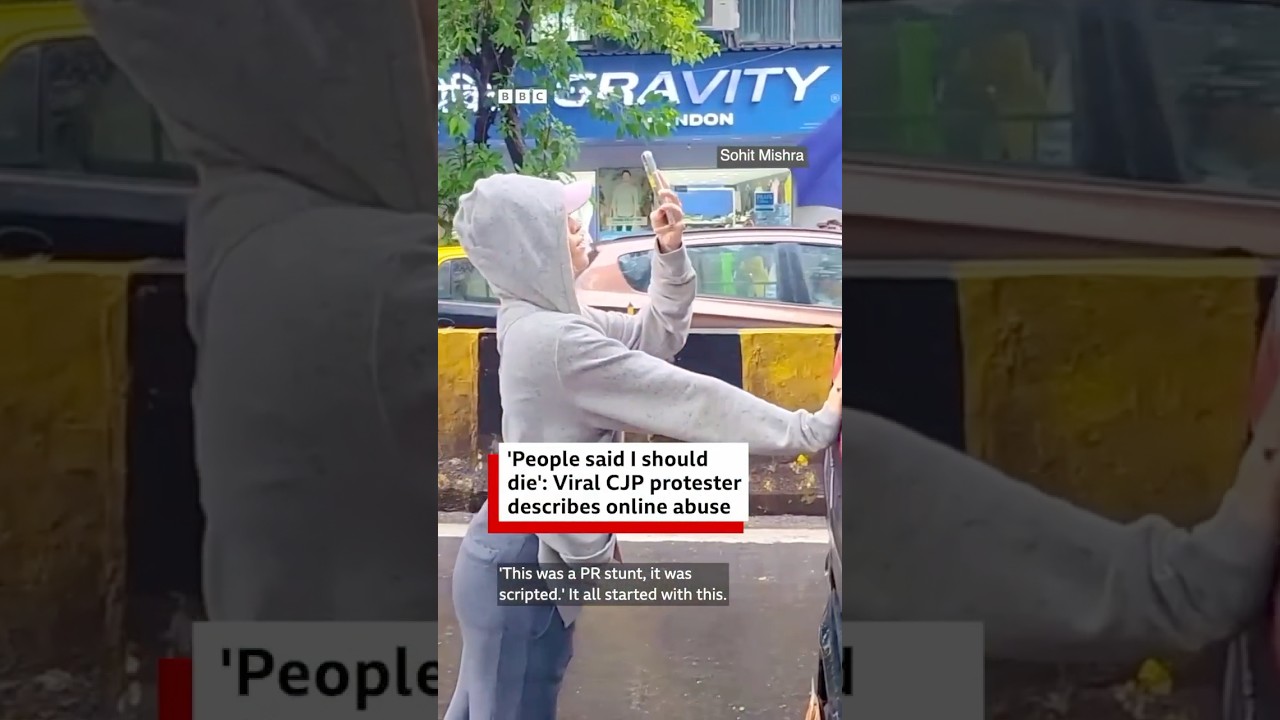 'People said I should die': Viral CJP protester describes online abuse | BBC News India