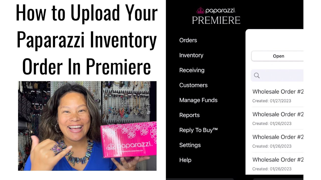 ⭐️Paparazzi Premiere Training with Kyra Santos - ⬆️Upload Your Inventory Orders