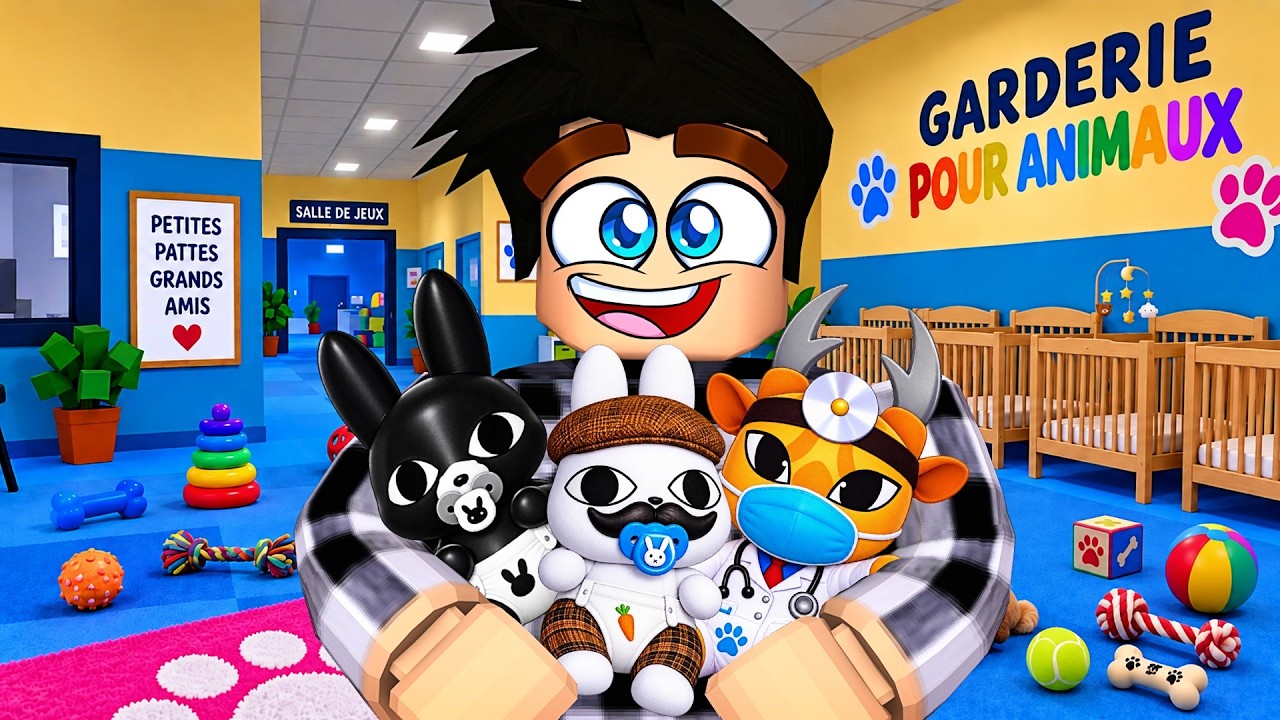 J&rsquo;AI OUVERT UNE GARDERIE POUR ANIMAUX DANS ROBLOX...