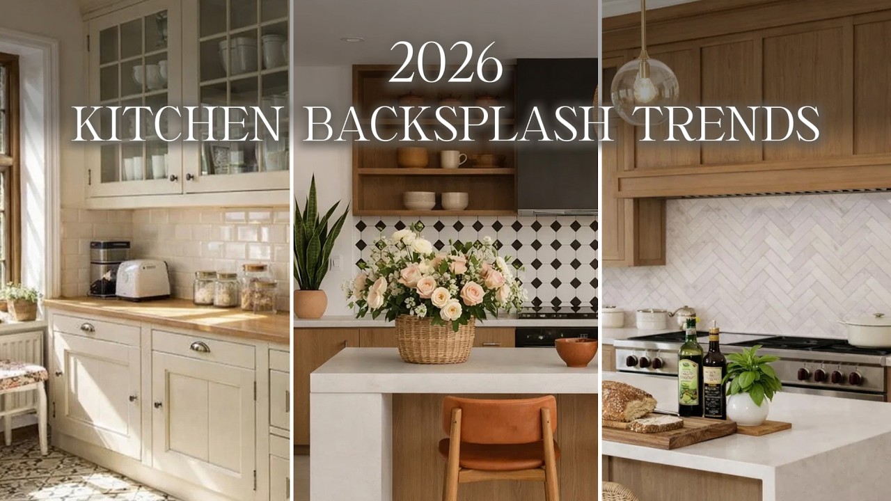 5 Kitchen Backsplash Tile Trends for 2026 (That Match Any Cabinet Color)