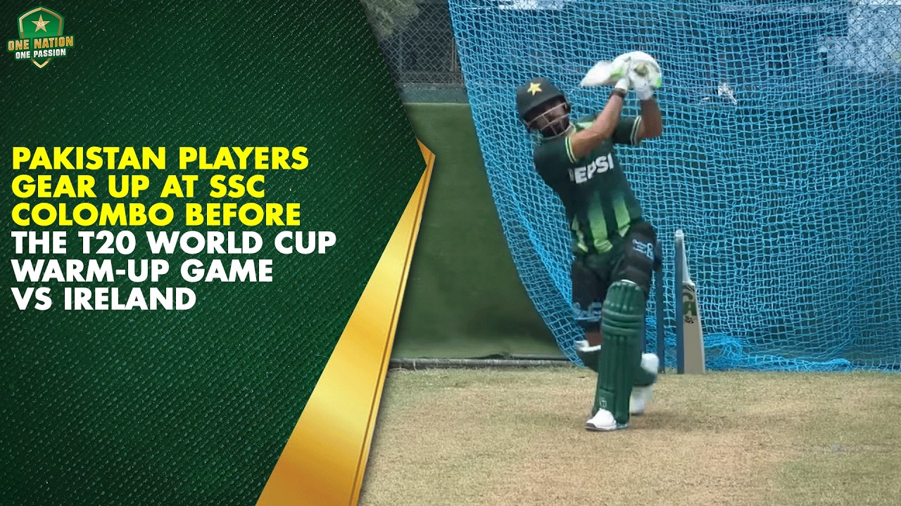 Pakistan players gear up at SSC Colombo before the T20 World Cup warm-up game vs Ireland 🏏