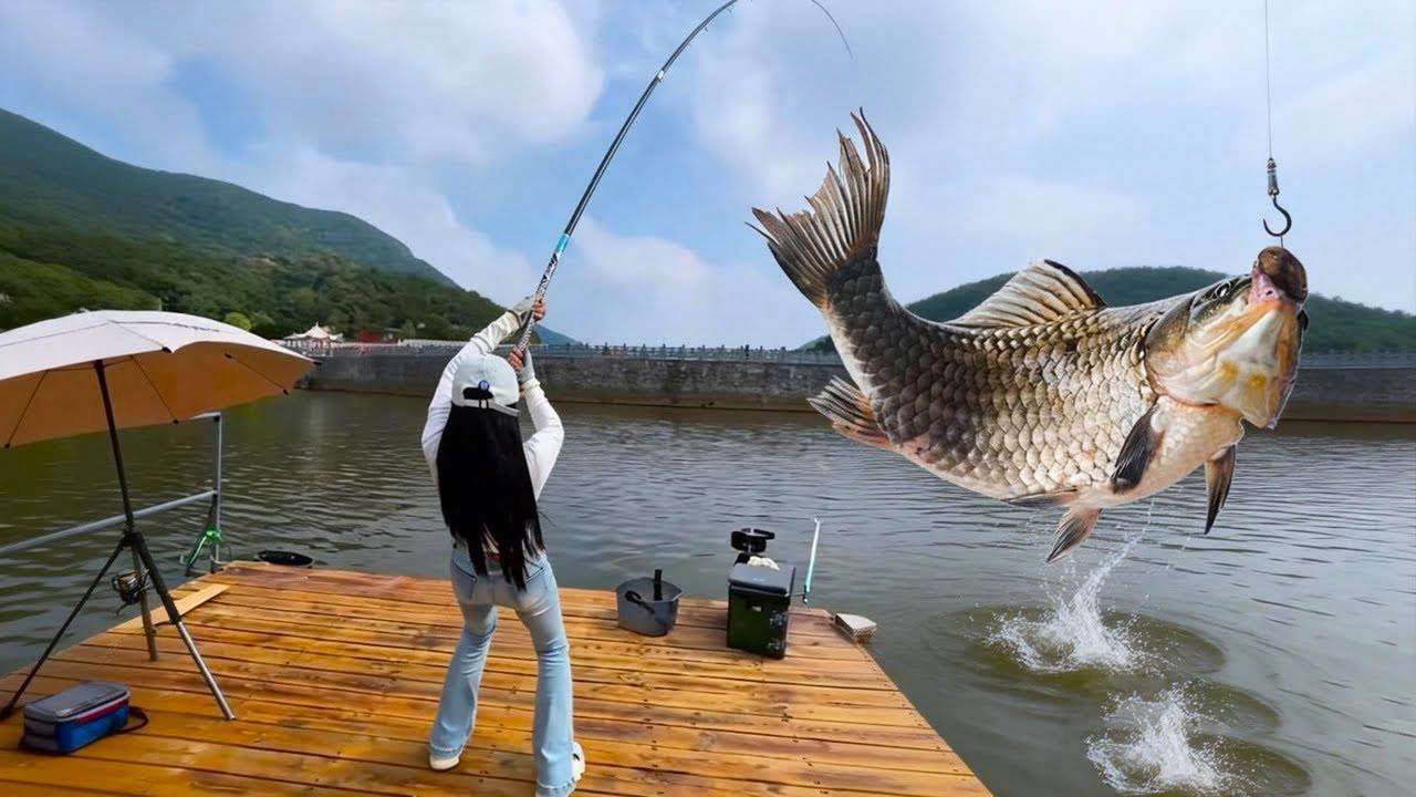 288釣費回魚一條100，一條釣不到還要罰500，美女下一秒直接讓老闆哭暈當場！【女钓友微微】