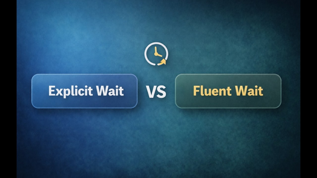 Explicit Wait vs Fluent Wait in Selenium | Complete Difference Explained
