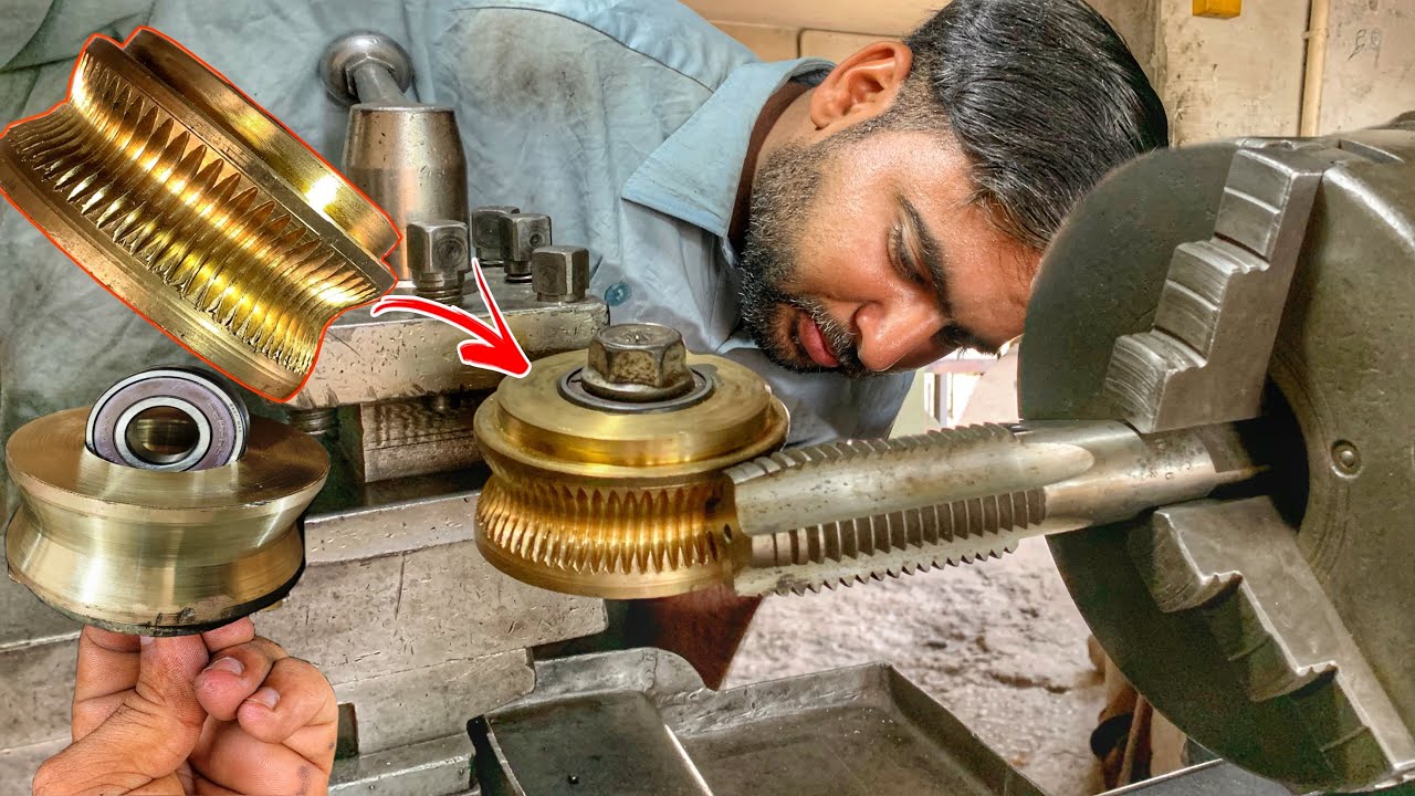 Skilled craftsmanship It is difficult to make a worm wheel with a thread drill on a lathe machine