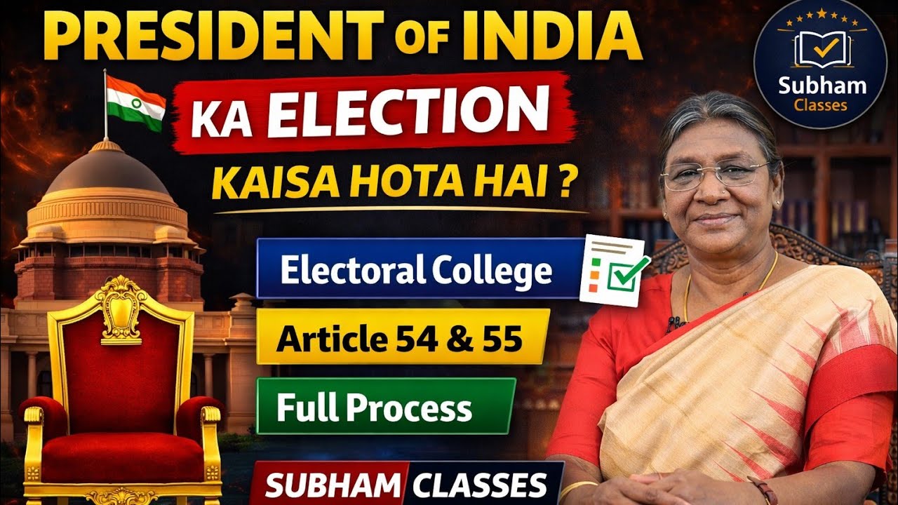 How is the President of India Elected? | Electoral College | Article 54 & 55 | Indian Polity ?