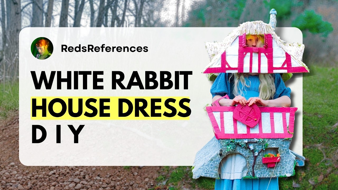 making the White Rabbit's House into a dress! (it lights up too!)