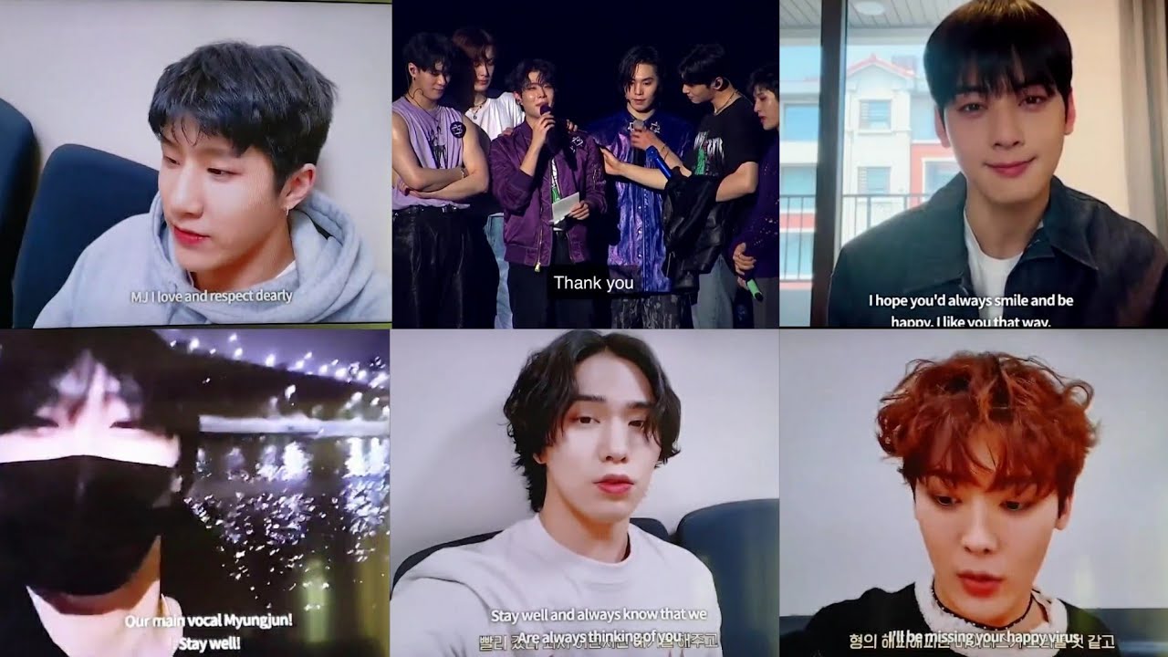 [ENG] Astro message for MJ hyung before enlistment | AAF 2022