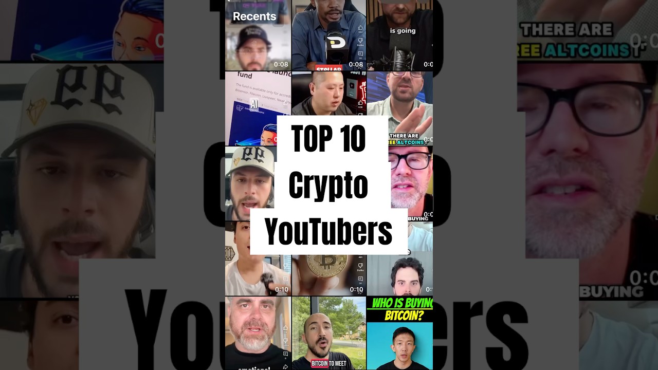 TOP 10 CRYPTO YOUTUBERS (2020 -2025) #hbar #altcoindaily #crypto #bitcoin #trading #shorts #top10