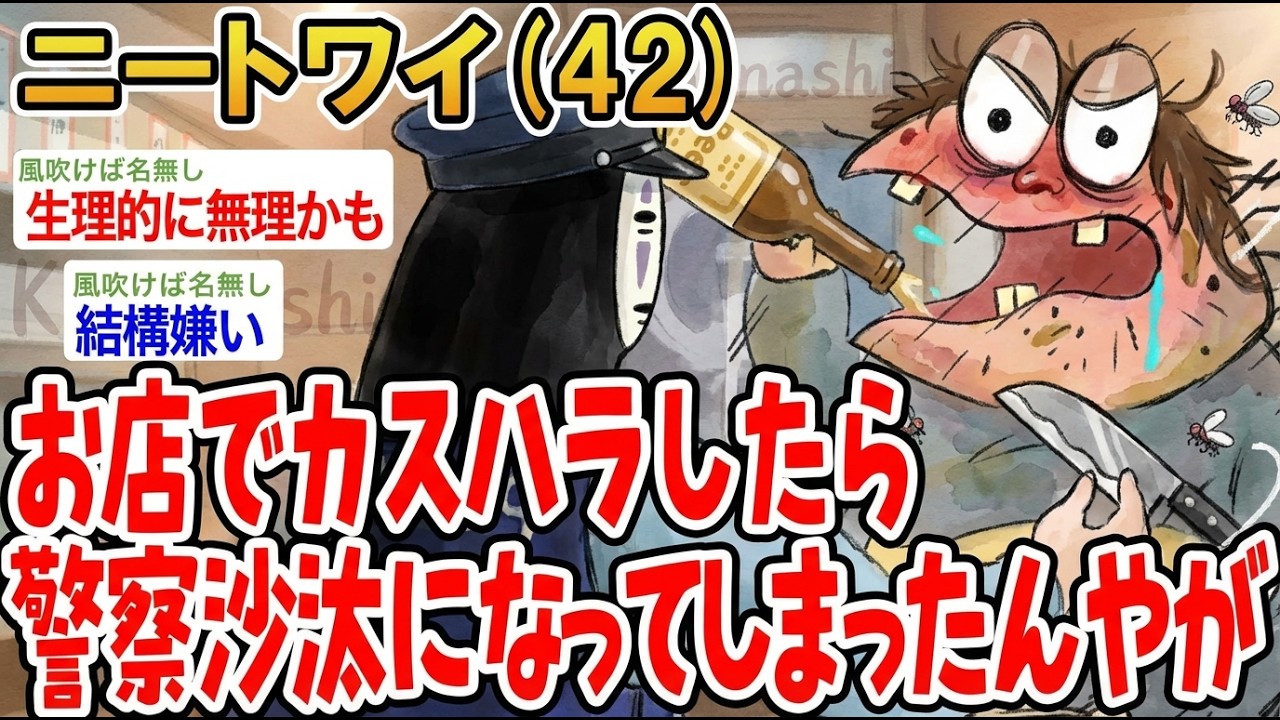【アホの殿堂】 お店でカスハラしたら警察沙汰になってしまったんやが  【2ch爆笑スレ】