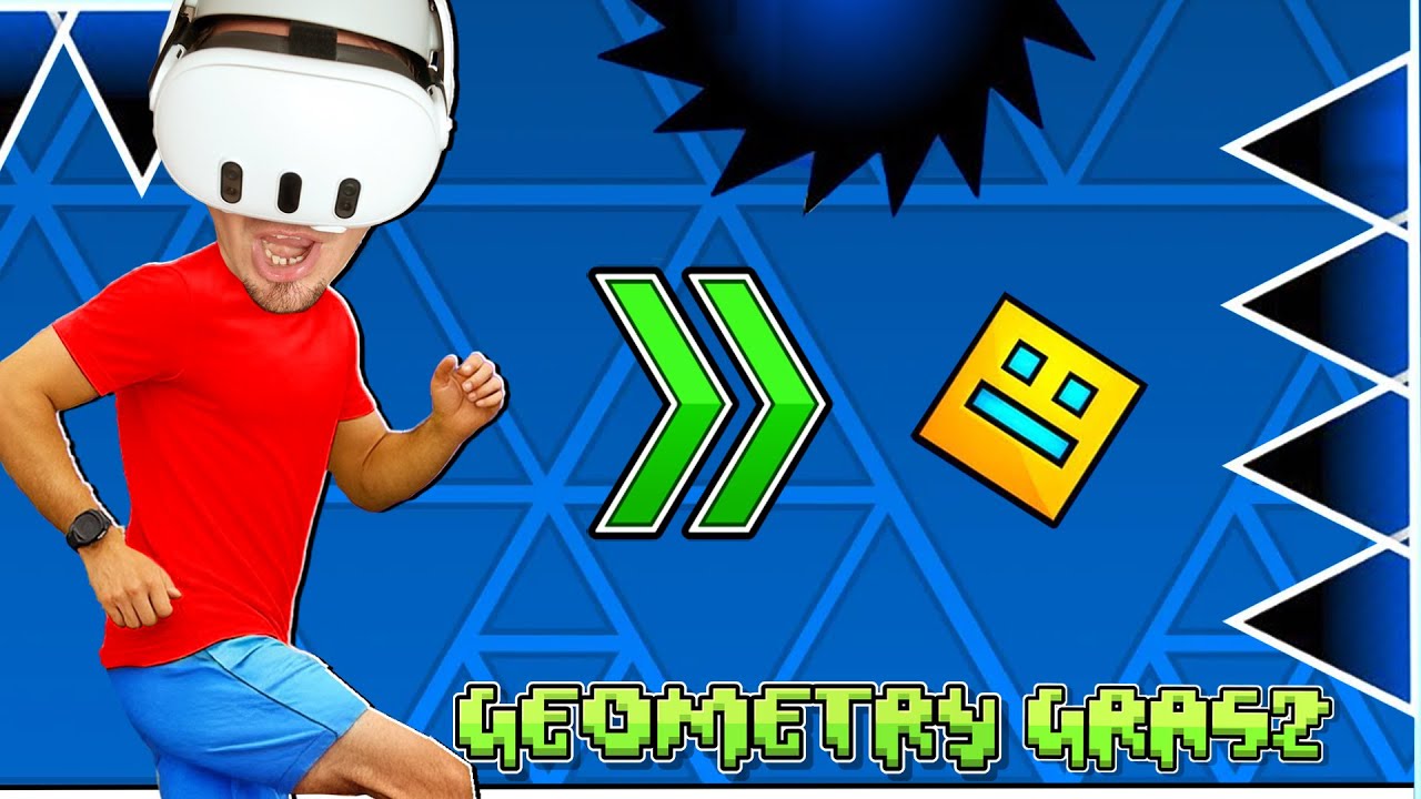 🧊 GEOMETRY GRASZ, ale NA VR! *wirtualna rzeczywistość spociła mi zadek* | Geometry Dash #32