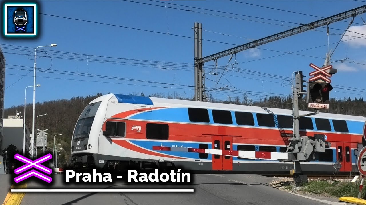 Železniční přejezd ▪ Praha - Radotín || 17.4.2022