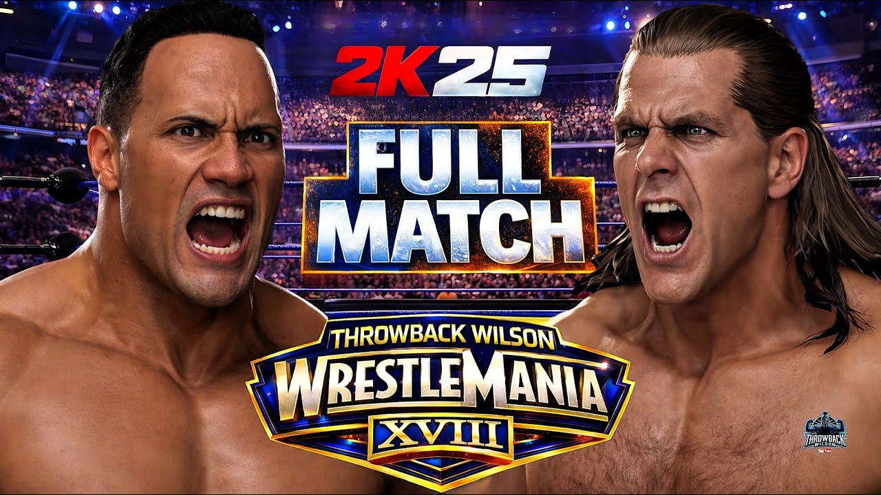 WWE Throwback Wilson: FULL MATCH - The Rock vs. Shawn Michaels | WrestleMania, February 23, 2026