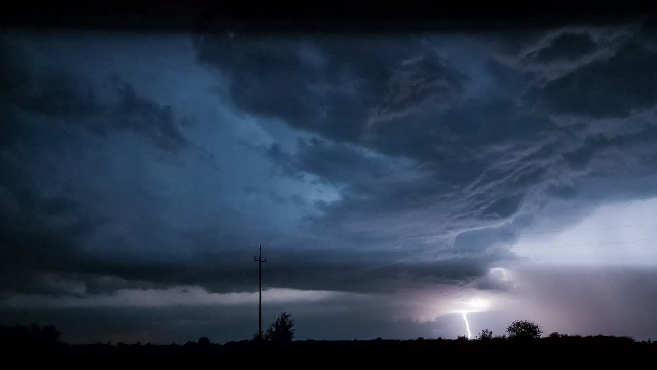 Silne burze nad Lubelszczyzną - 24.07.2023 (Potężny Stroboskop, Superkomórka) | Spiczyn