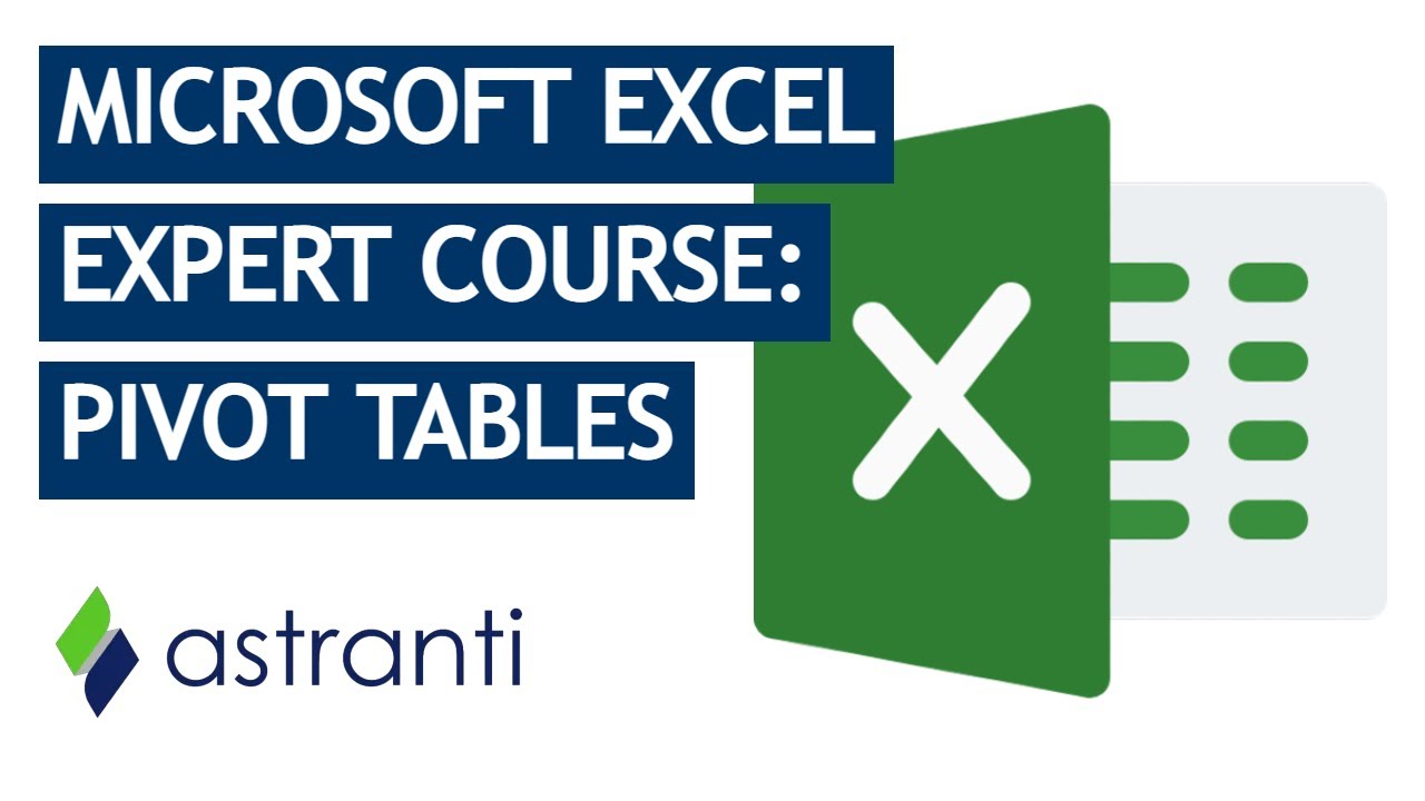 Microsoft Excel Expert Course Sample - Pivot Tables