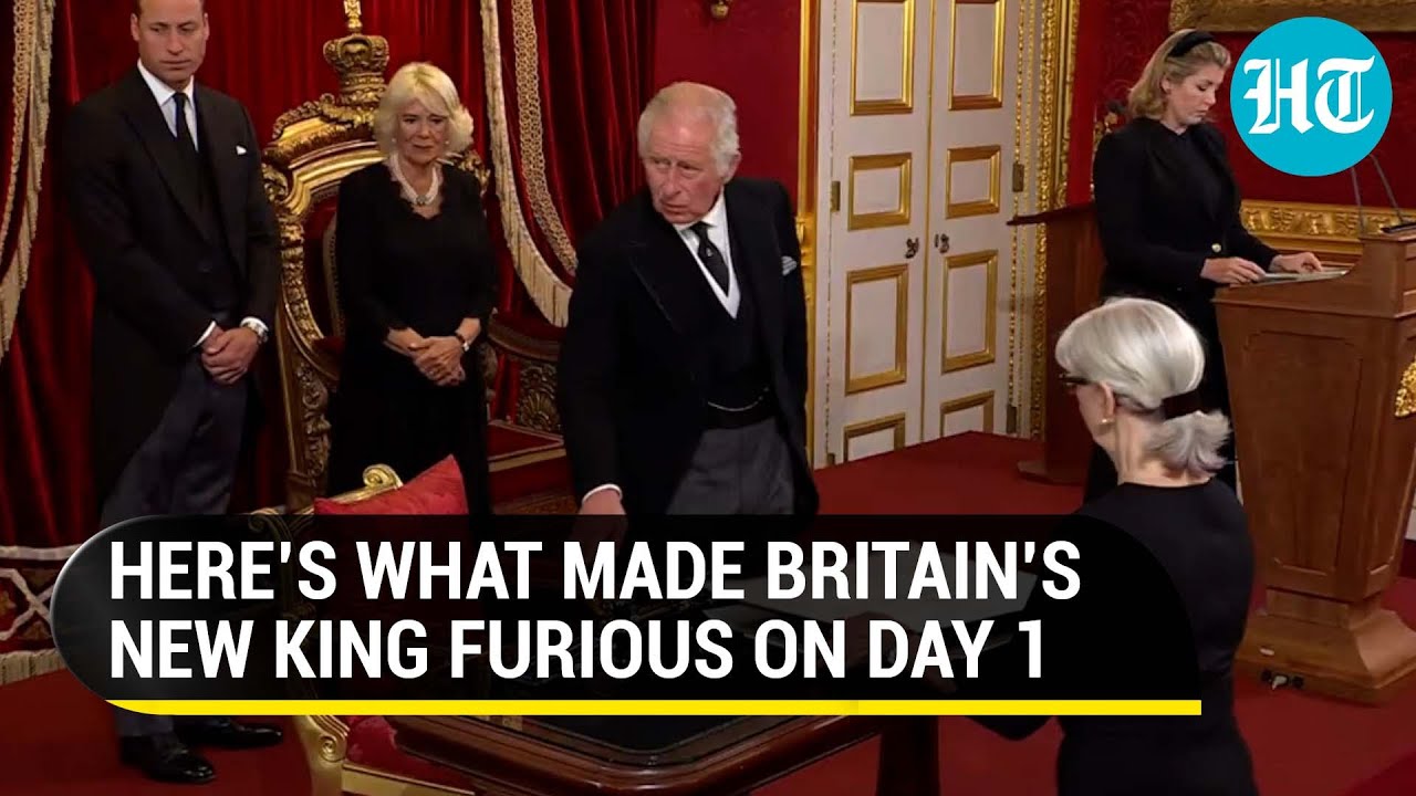 Britain’s new King loses his cool during proclamation ceremony; Gets compared to Queen | Viral