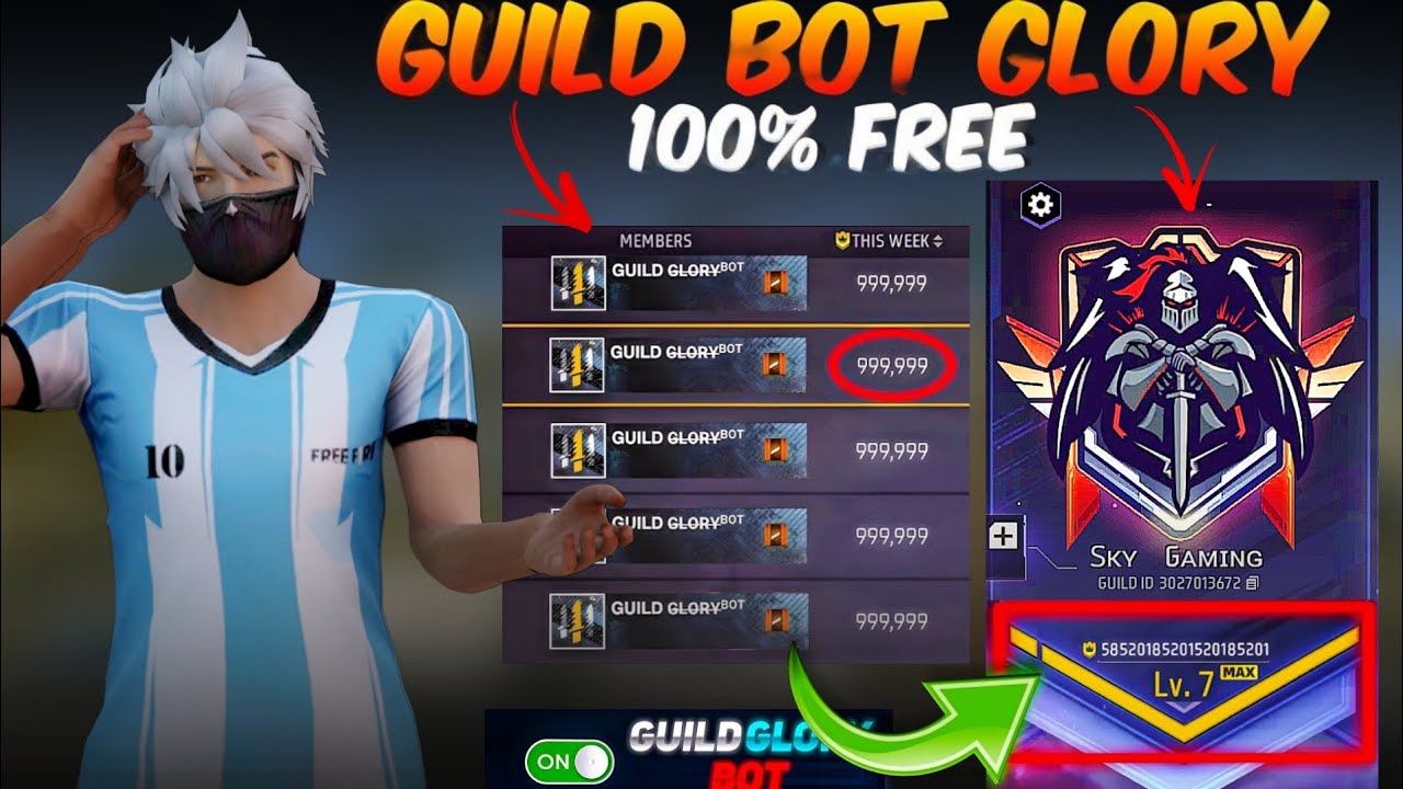 Free Fire Guild Glory Bot 🤖 | How To Make Guild Glory Bot 100% Working Tutorial 🔥