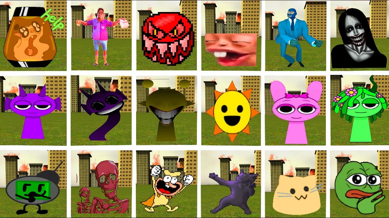 Random Nexbots Pack 2 In Garry's Mod \ Gmod \ Sprunki