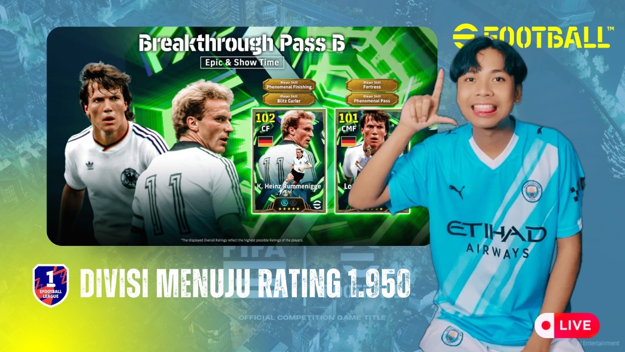 PUSH DIVISI 1.950 - eFootball Mobile Indonesia