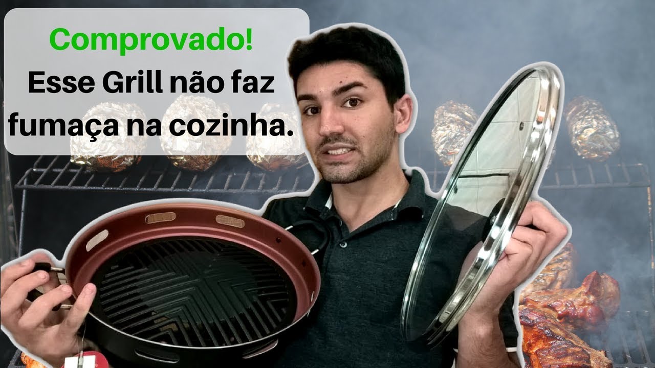 Grill Oriental Original - Bife Grelhado Sem Óleo e Sem Fumaça
