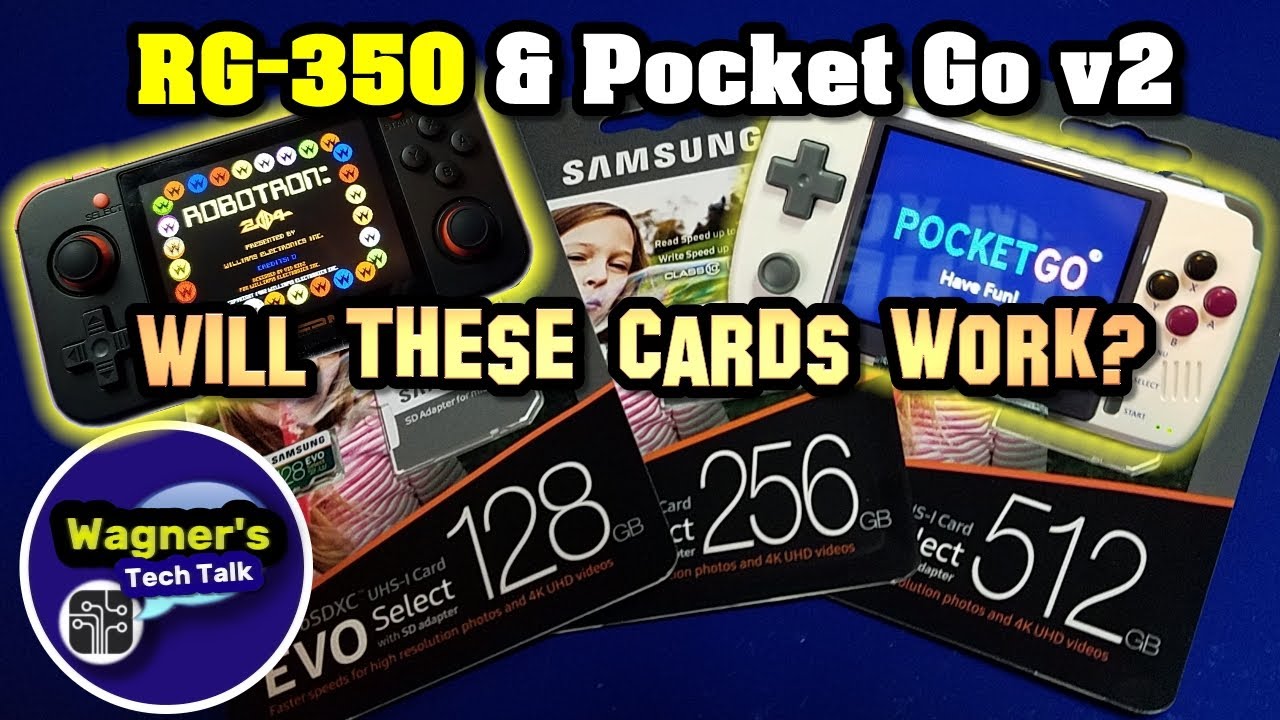 Will a 256GB or 512GB micro SD card work for games on the RG350 or Pocket Go v2?  Let's find out!