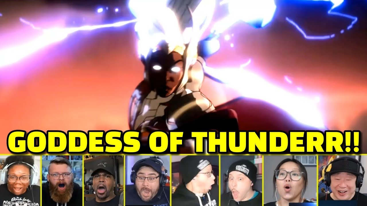 Storm Weilding Mjolnir Scene Reaction Mixed Compilation | What If Season 3 Teaser Trailer