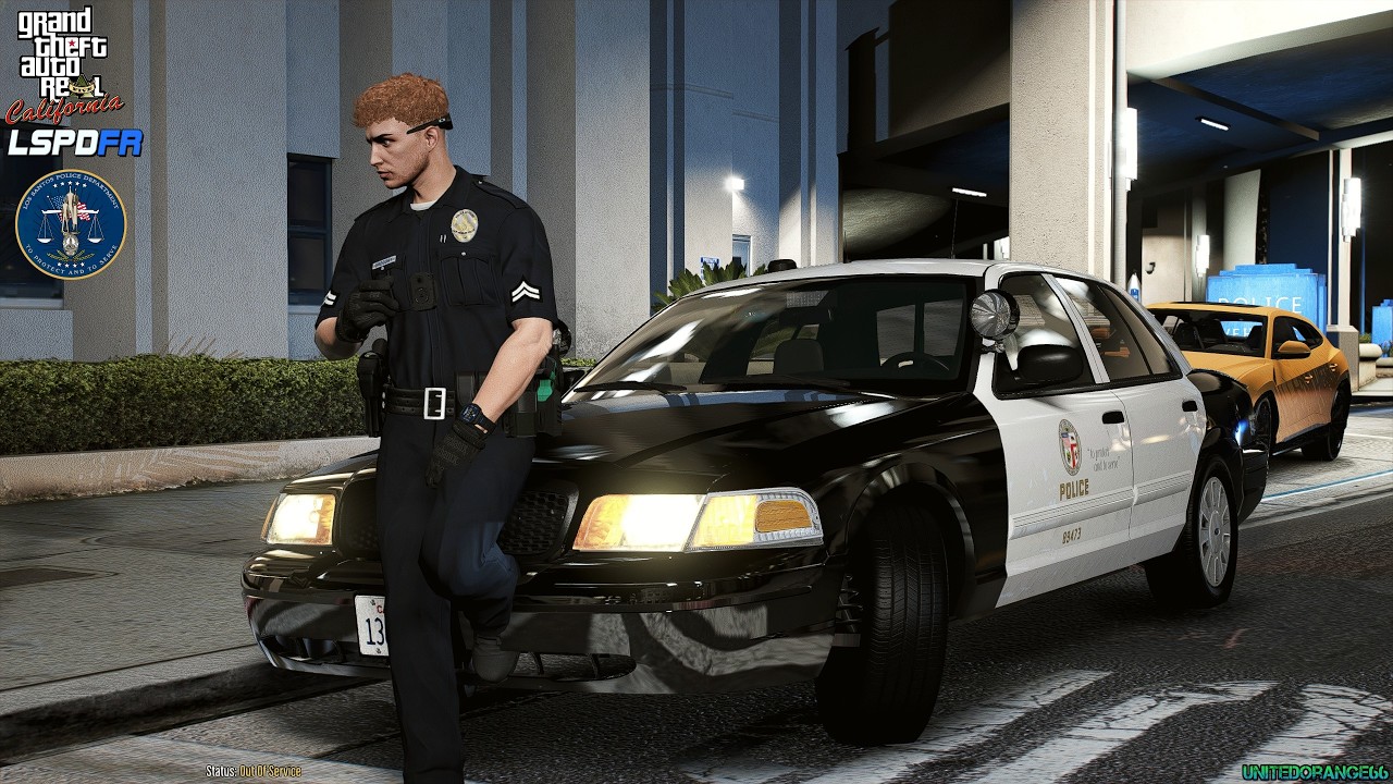 GTA V - LSPDFR 0.4.9🚔 - LA Revo - LAPD - Перестрелка на парковке | Украденный полицейский Charger...