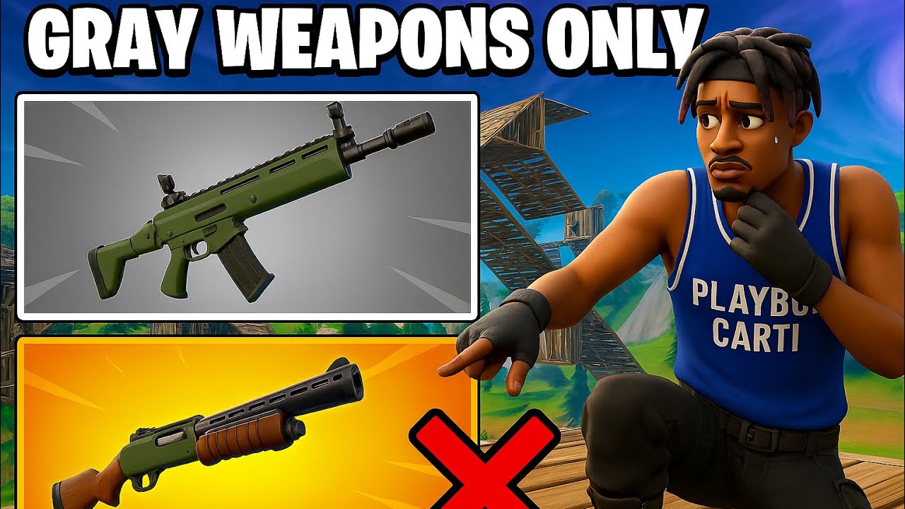 Only Using Gray Weapons in Fortnite Reload (IT GETS BAD) 😭😭
