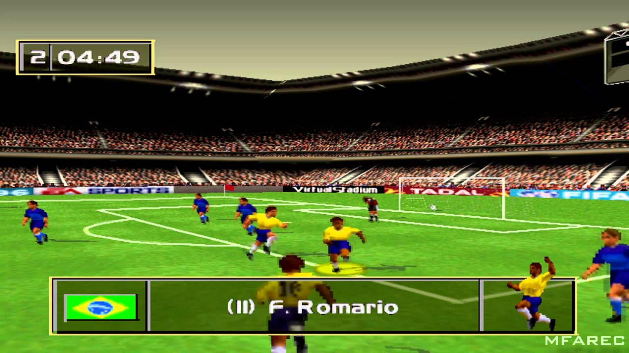 FIFA Soccer 96 Gameplay Friendly Match (PlayStation)