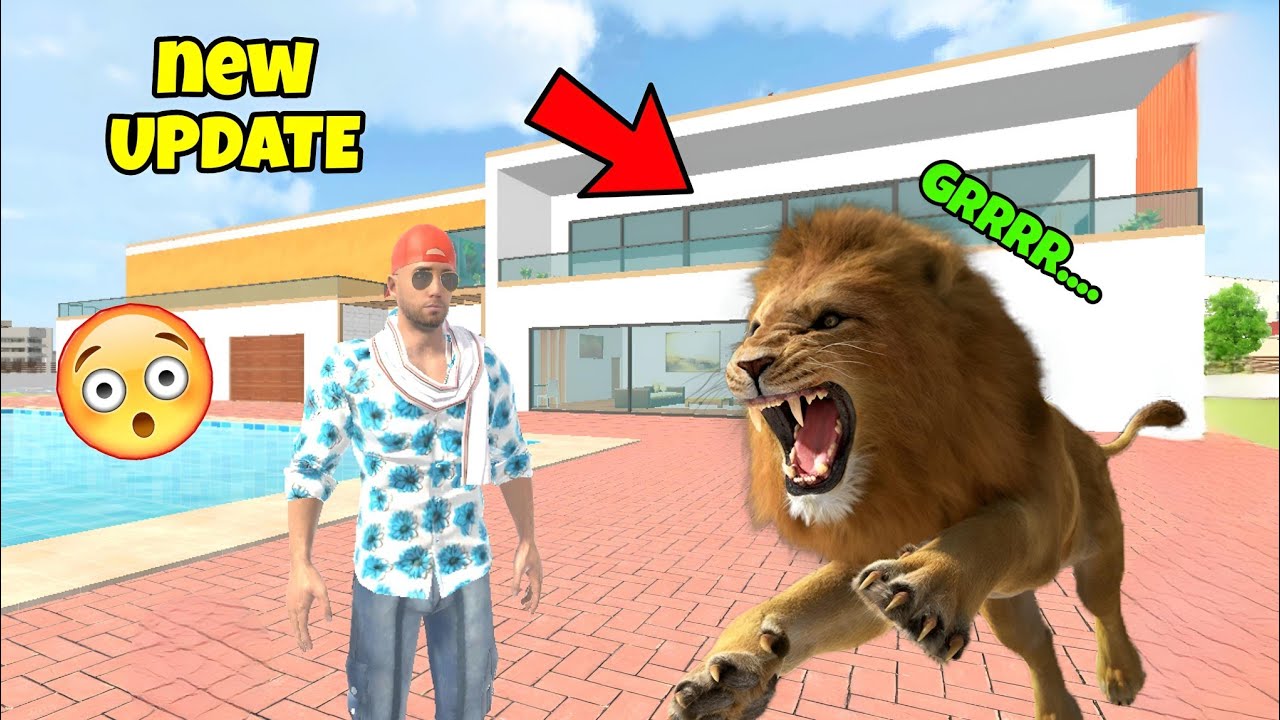 NEW LION 🦁 AND HELICOPTER UPDATE IN INDIAN THEFT AUTO 😯